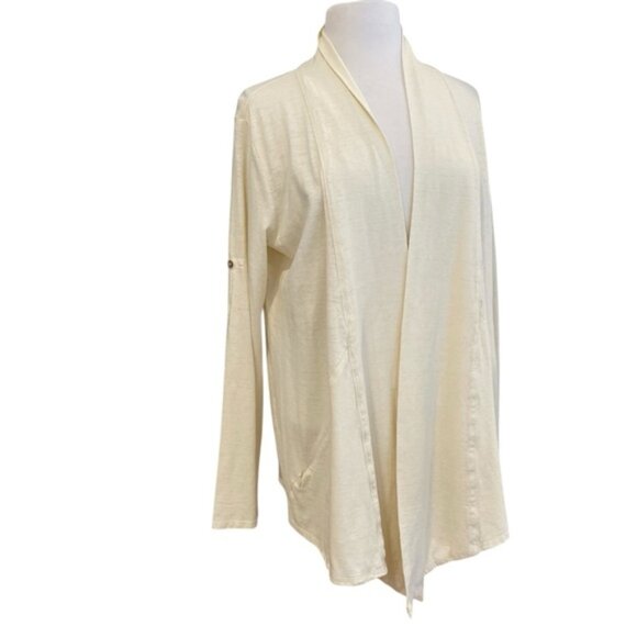 Sweaters - Royal Robbins sweater cardigan wrap hemp and organic cotton cream neutral medium